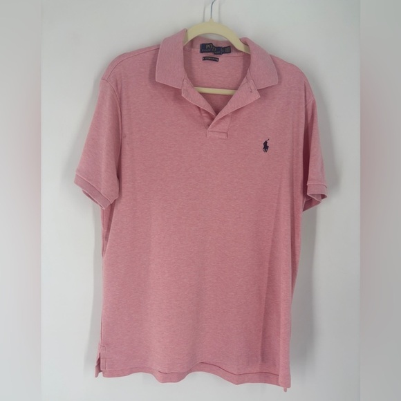 Polo Ralph Lauren Other - Polo Ralph Lauren Performance Shirt Mens L Pink Classic Pony Short Sleeve Polo
